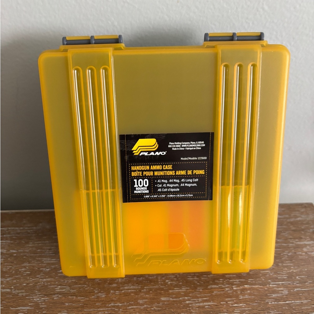 Yellow Handgun Ammo Case